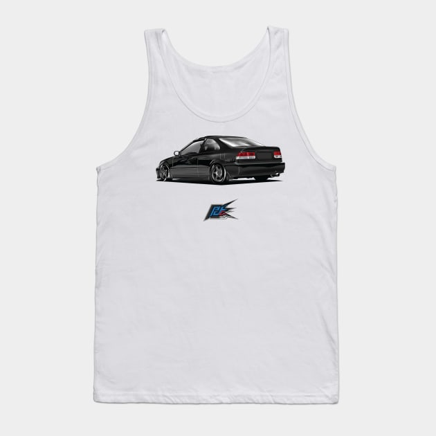 honda civic sedan black Tank Top by naquash